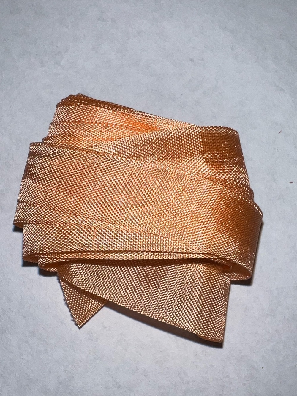 🍄 Vintage Hug Snug Peach Seam Binding Tape Woven Edge Rayon 1/2”  6+ yard